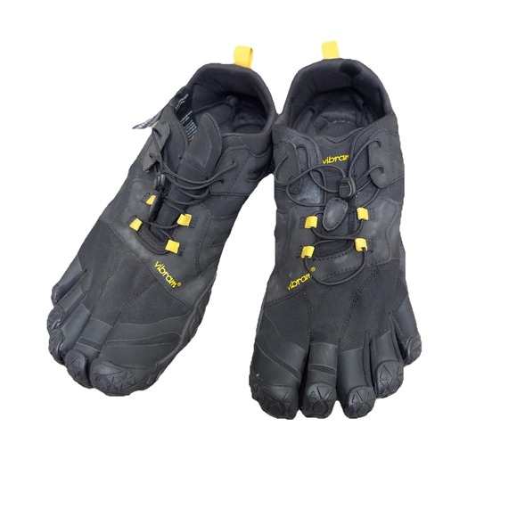 Vibram FiveFingers V-Trail 2.0 Men Size 14-15 (19M7601) Black Yellow Vibram - Picture 1 of 7